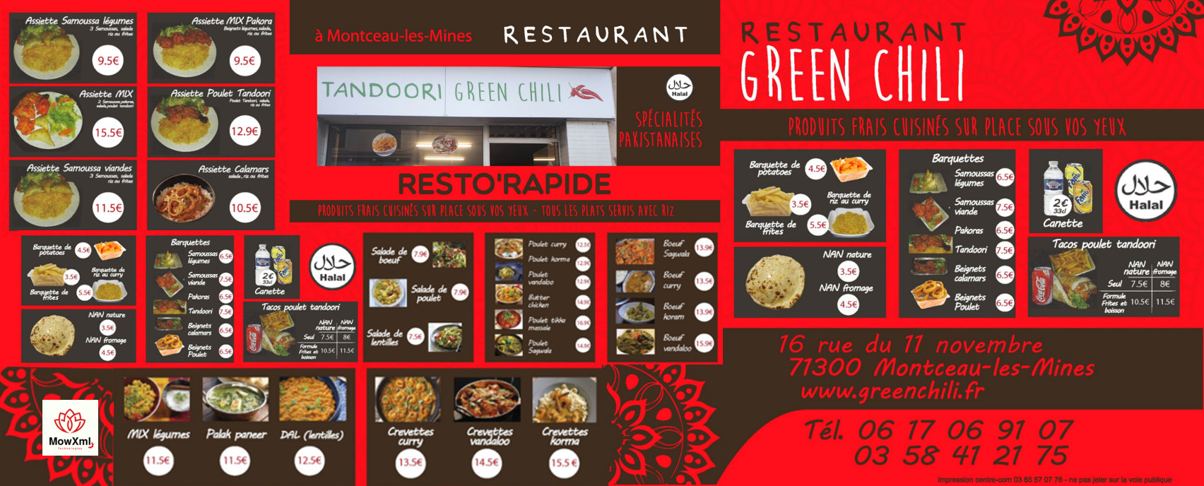 Bienvenue au Green Chili, Restaurant, spécialités indiennes et